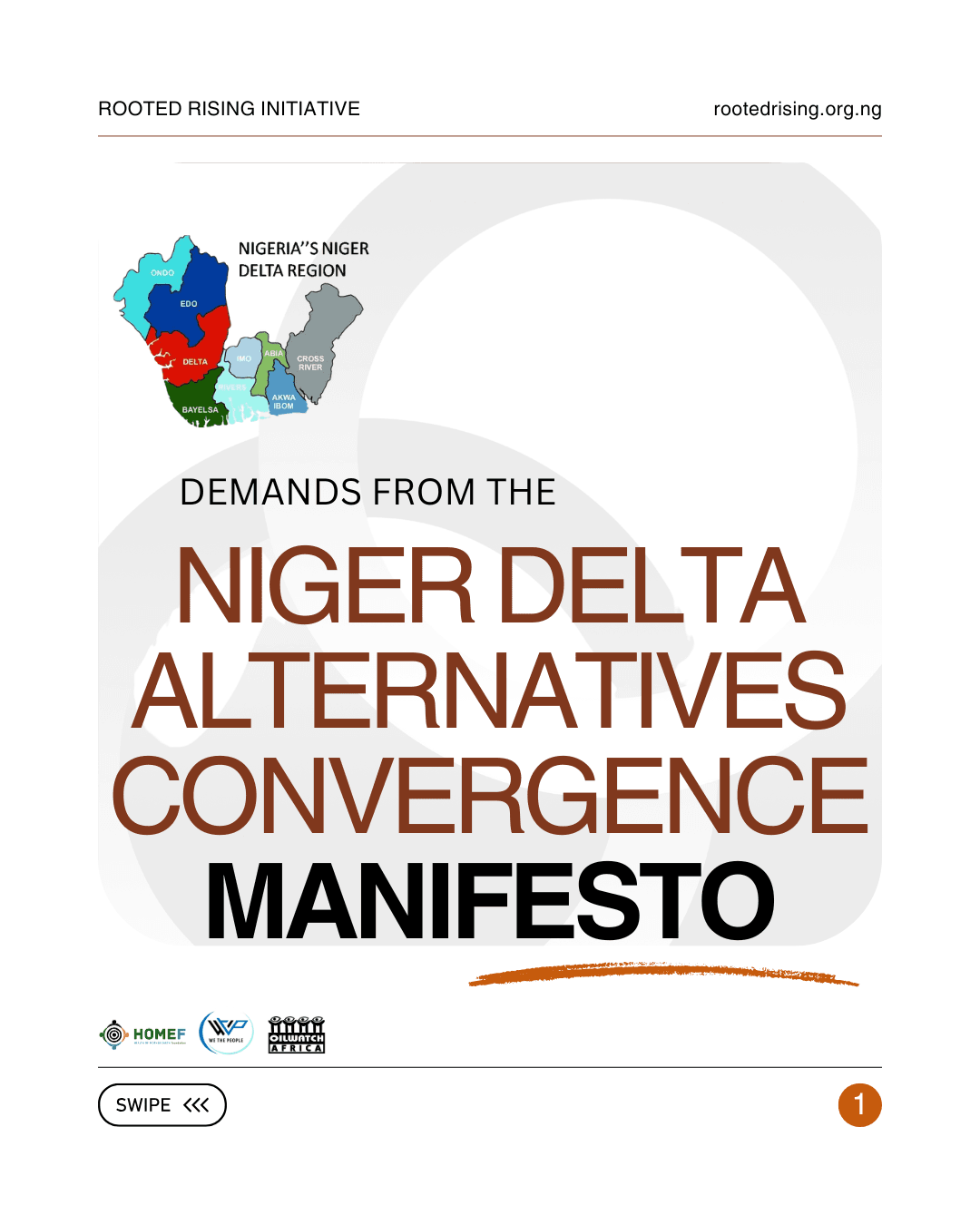NIGER DELTA ALTERNATIVES CONVERGENCE MANIFESTO